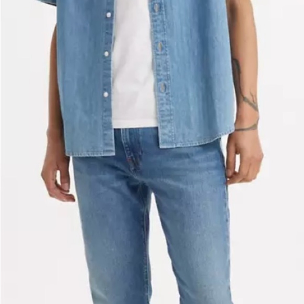 Levi's Light Blue Straight Men's  waterless Jeans